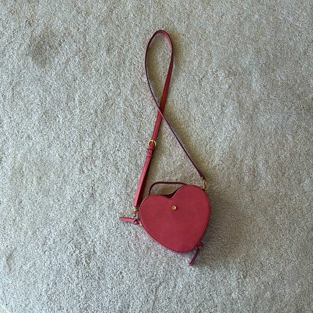 Pink heart purse